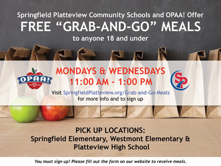 Free Grab-and-Go Meals flyer